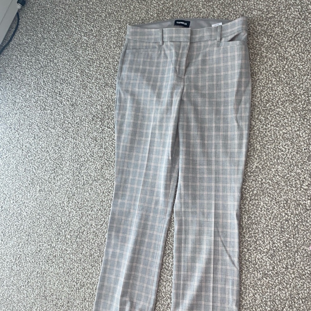 Express Columnist barely boot mid rise business pants